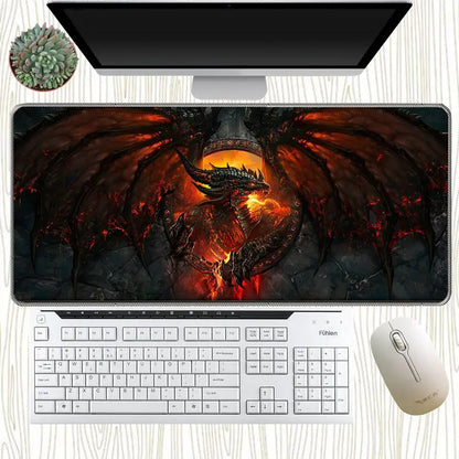 Gaming Desk Mat for Keyboard and Mouse (Internet Cafe)