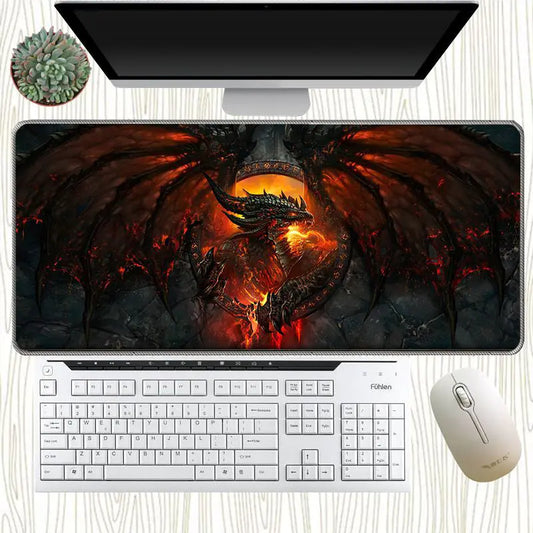 Gaming Desk Mat for Keyboard and Mouse (Internet Cafe)